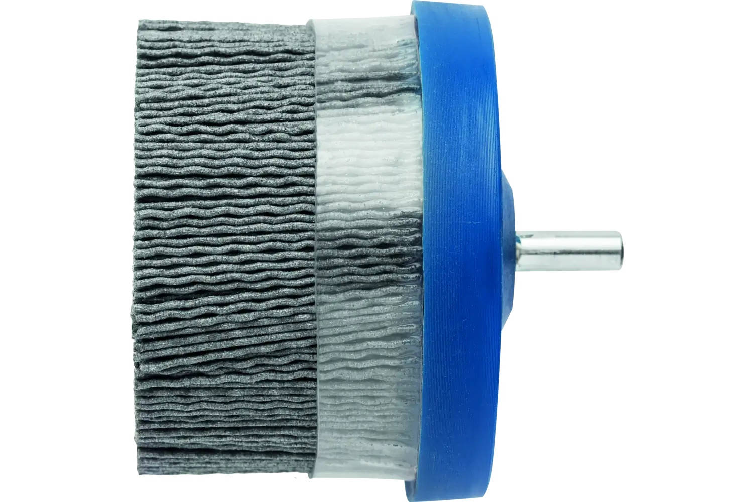 Picture of Pferd M-BRAD® Mounted Disc Brush 3" Dia. .040/120 Grit Silicon Carbide 1/4" Shank